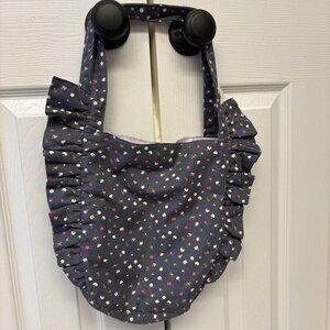 Cat & Jack Girls Purse Shoulder Bag Gray Pink & White Floral Multicolor Casual